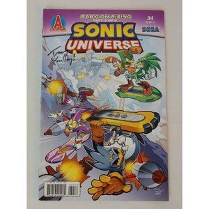 Sonic Universe Comic #34 Feb 2012 Babylon Rising Part 2 of 4 Signed Copy